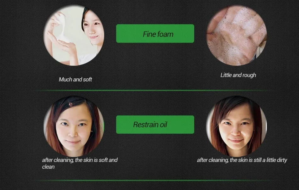 QYF, бамбуковый уголь, Глубокое Очищающее средство для лица, глубокое очищение, контроль жирности, средство для удаления угрей, увлажняющее средство для очищения кожи лица