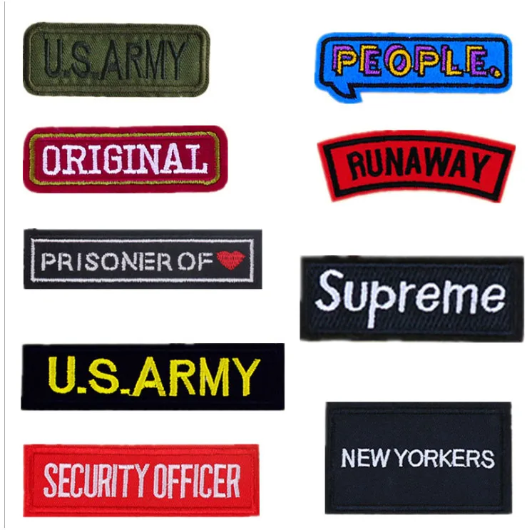 

IVY-LOVING Insignia cloth with embroidered lettering sew-on/iron-on badges