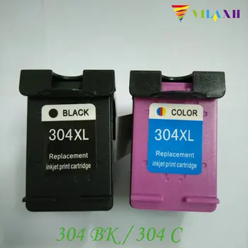 

vilaxh 304xl Compatible Ink Cartridge Replacement for HP 304 XL For Deskjet 3700 3720 3730 3732 Printer 304 cartridge