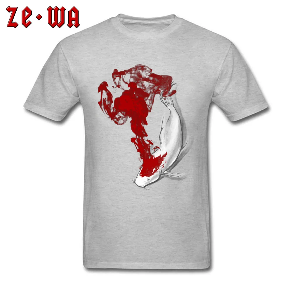 Design Short Sleeve Tops Tees April FOOL DAY Round Collar 100% Cotton Men Top T-shirts Coy Koi Design T-shirts 2018 Discount Coy Koi grey