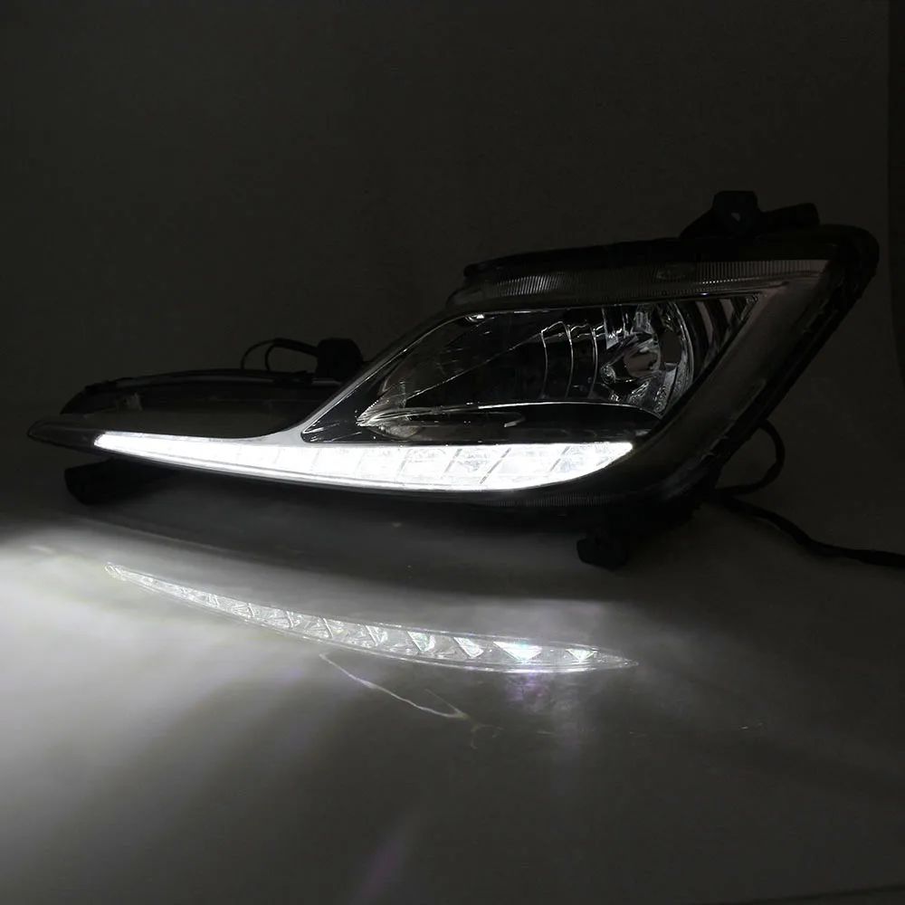 NOVSIGHT 2 шт./компл. Автомобильные светодиодные дневные ходовые огни DRL белые для Hyundai