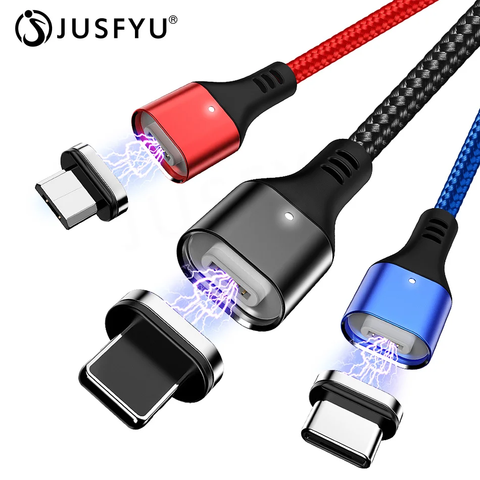 

Magnetic Micro USB Cable For iPhone Samsung Type-c Charging Charge Magnet Charger Adapter USB Type C Mobile Phone Cables