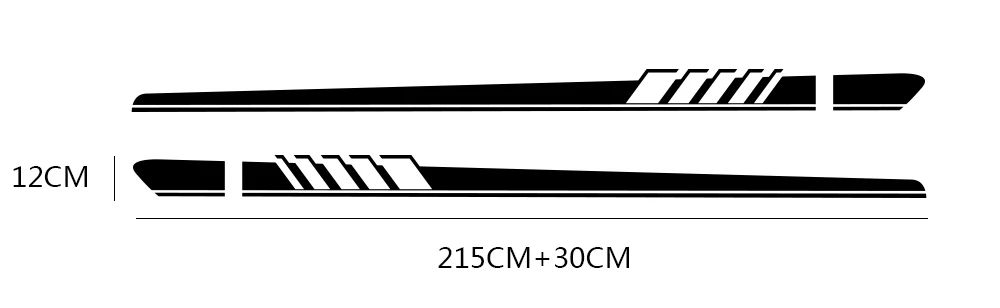 Наклейки на авто боковые полосы DIY наклейки для Mercedes Benz W205 W204 W203 C класс C180 C200 C300 C63 купе C43 авто аксессуары