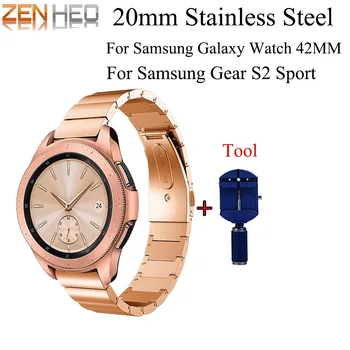 

20MM Watchband Replacement Strap For Samsung Galaxy Watch 42mm strap Watch Wrist For Galaxy Watch 42mm New Stainless Steel Wrist