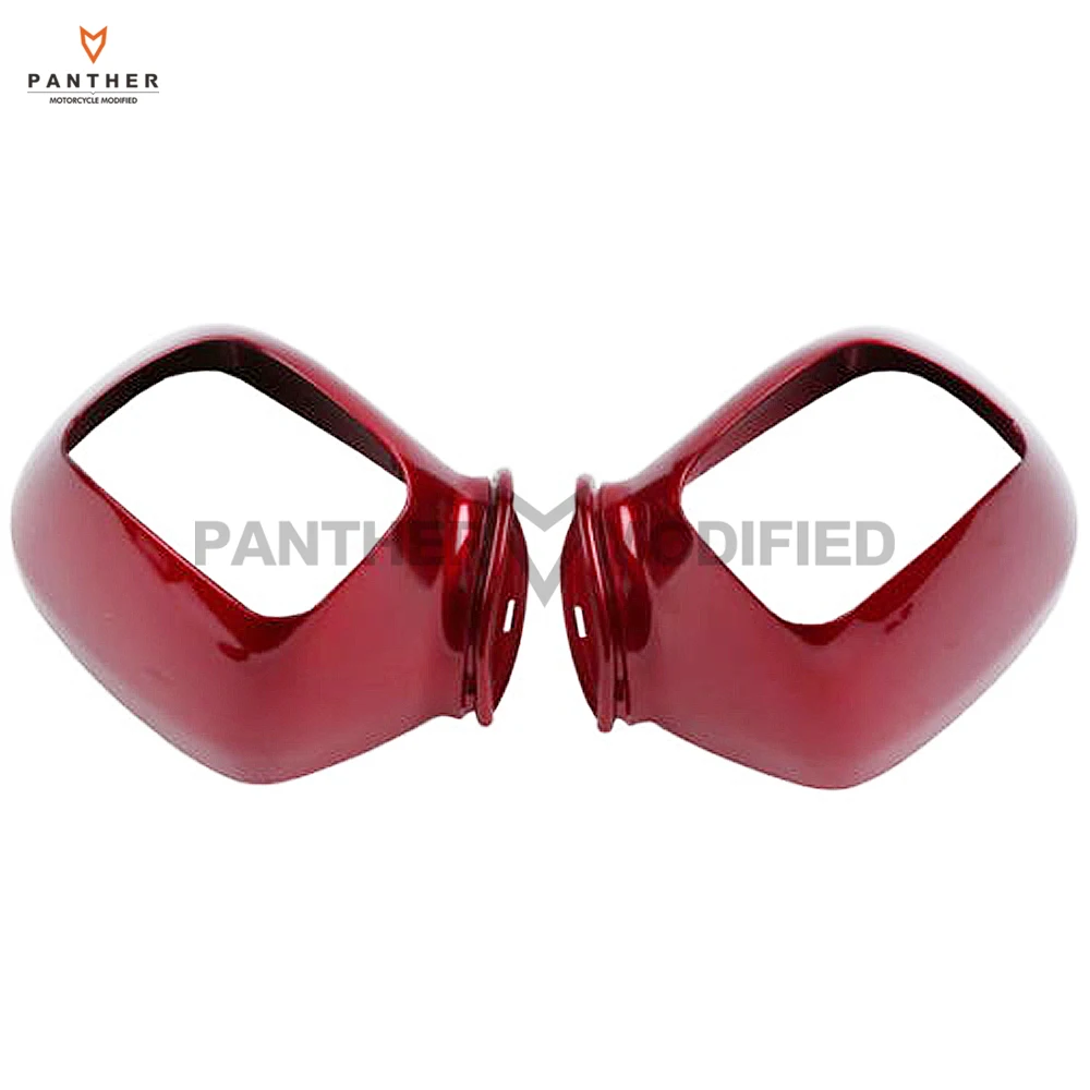 

Red Motorcycle Rear Side Mirrors Housing Covers case for Honda Glodwing GL1800 2001-2011 05 06 07 08 09 10