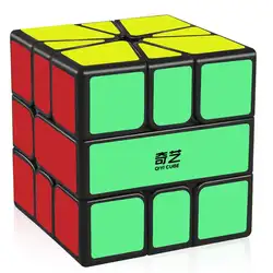 D-FantiX Qiyi Qifa квадратный-1 Cube SQ1 магия черная Скорость площадь-один кубик Фигурный Пазл плавного поворота Square1 кв 1 Cube для детей