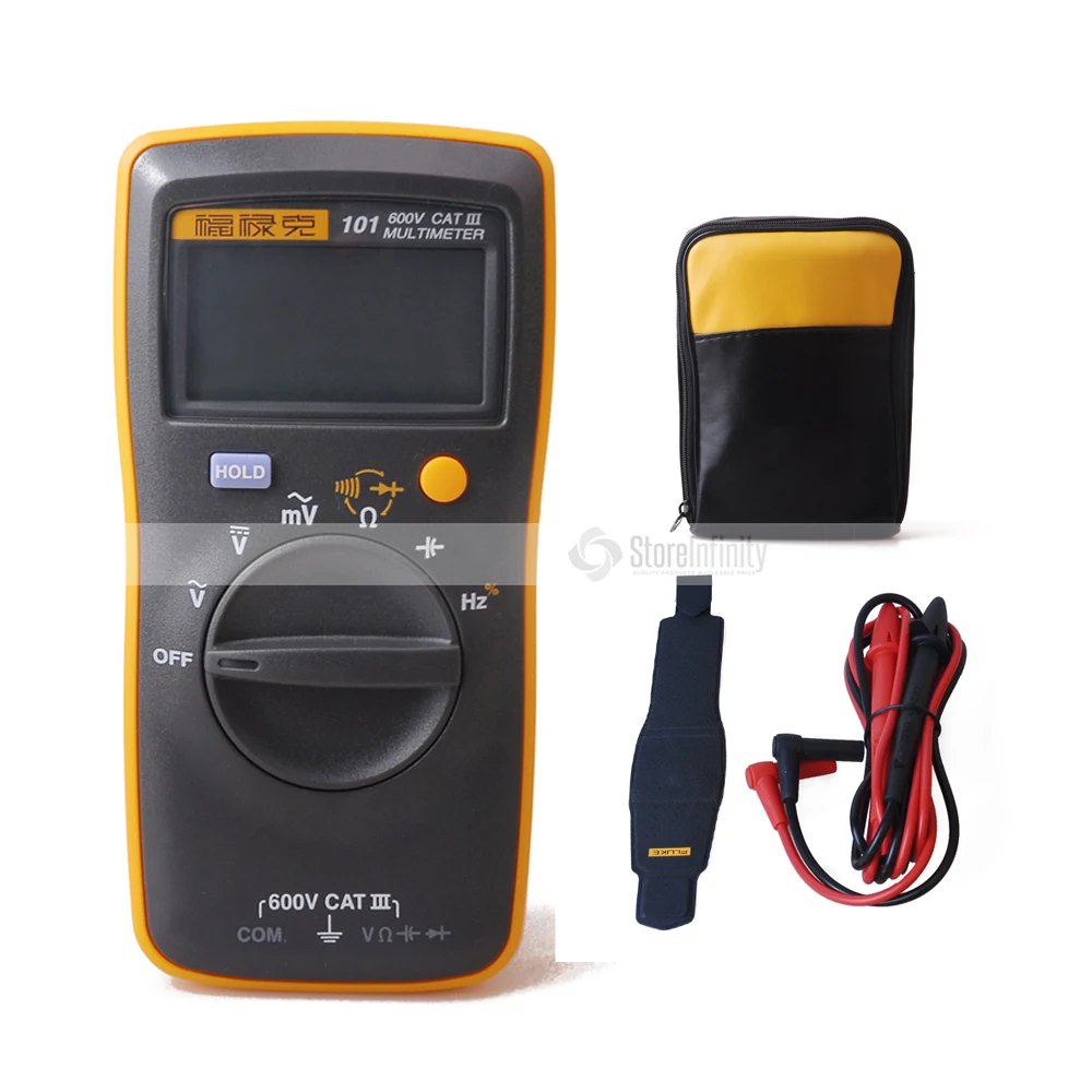 Fluke 101 Kit Handheld Digital Pendant+soft Case