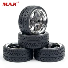 4 шт. Rc автомобильные шины резиновые шины и обода колеса Набор 4 шт. 12 мм Hex для HSP HPI RC 1:10 на дороге модель автомобиля