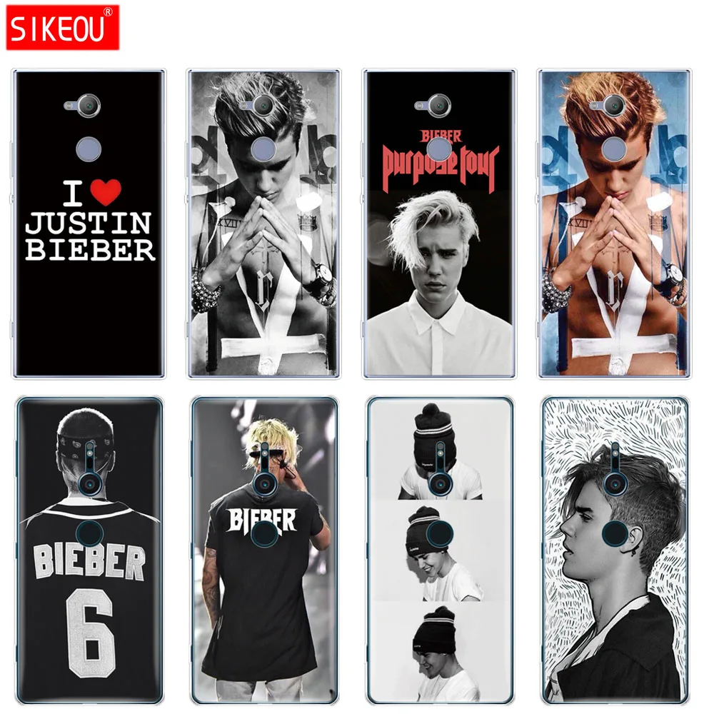 silicone Cover phone Case for sony xperia XA1 XA2 ULTRA PLUS L1 L2 XZ1 XZ2 compact XZ PREMIUM justin bieber 6