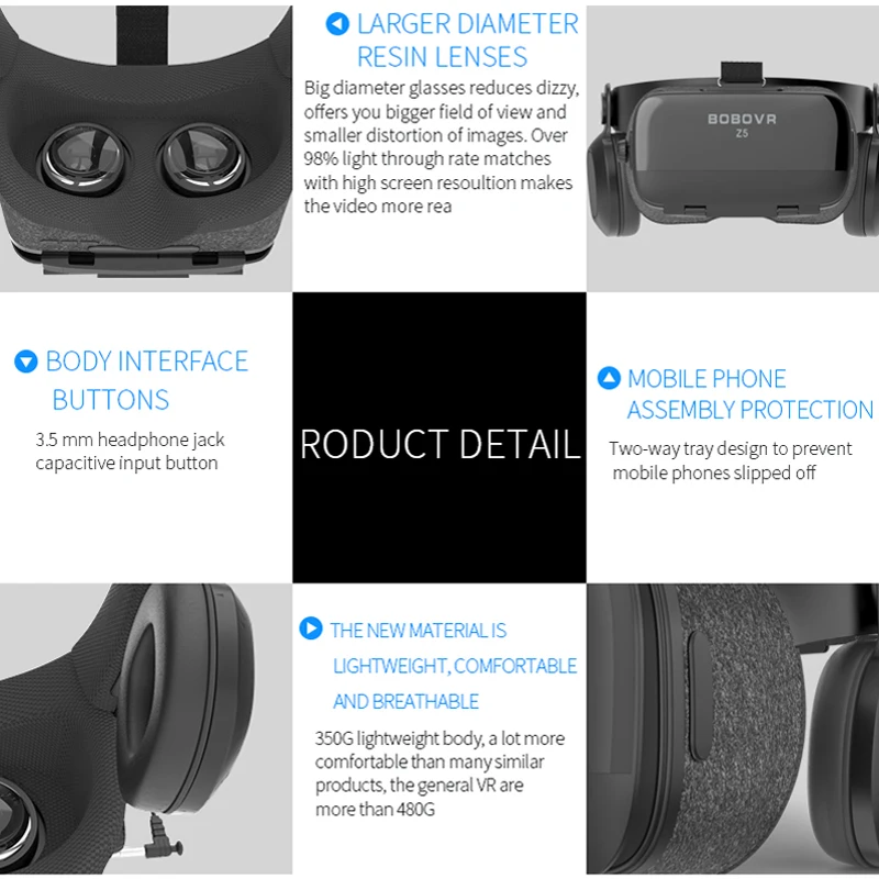 Оригинальный BOBOVR Z4 обновленный Z5 VR 3D бокс шлем очки виртуальной реальности
