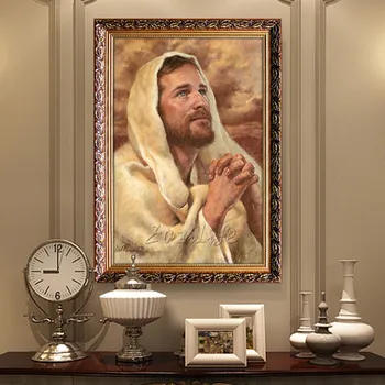 

Jesus Christ portrait painting decorative painting print in Giclee art household adornment picture wall sticker home decor 2