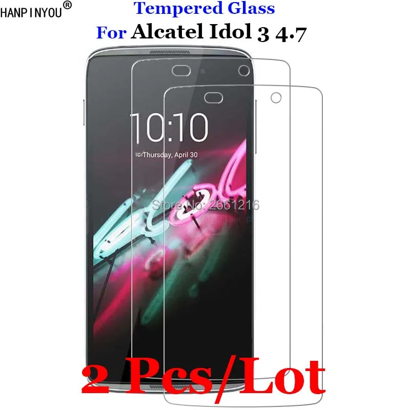 2 шт./лот для Alcatel Idol3 4 7 дюйма закаленное стекло 9H 2.5D Премиум Защитная пленка One Touch