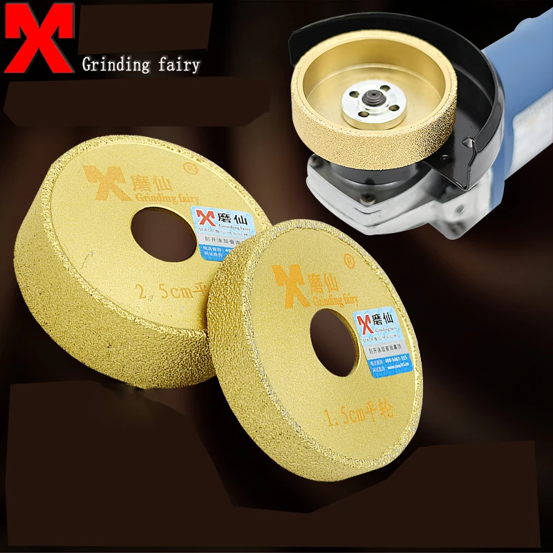 ☀ Secrets Brazing diamond angle grinder stone slotted grinding wheel