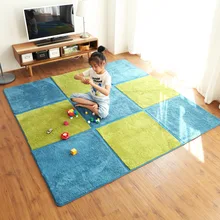 Сращивание ворсистые ковры для гостиной спальни теплый плюшевый коврик для дома Пушистый Коврик для детской комнаты искусственный мех шелковистый коврик для гостиной