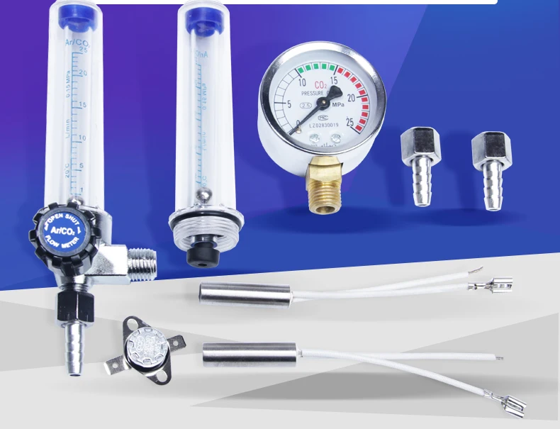 1 шт. Барб углекислый Аргон Расходомер расходомер газовый аргон AR/CO2 регулятор сварки горячий для Mig сварочный манометр