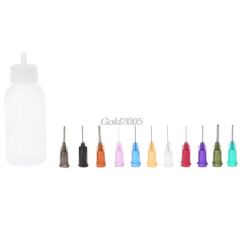 

30ml Dispensing Dispenser Bottle For Rosin Solder Flux Paste with 11 Needles G07 Whosale&DropShip