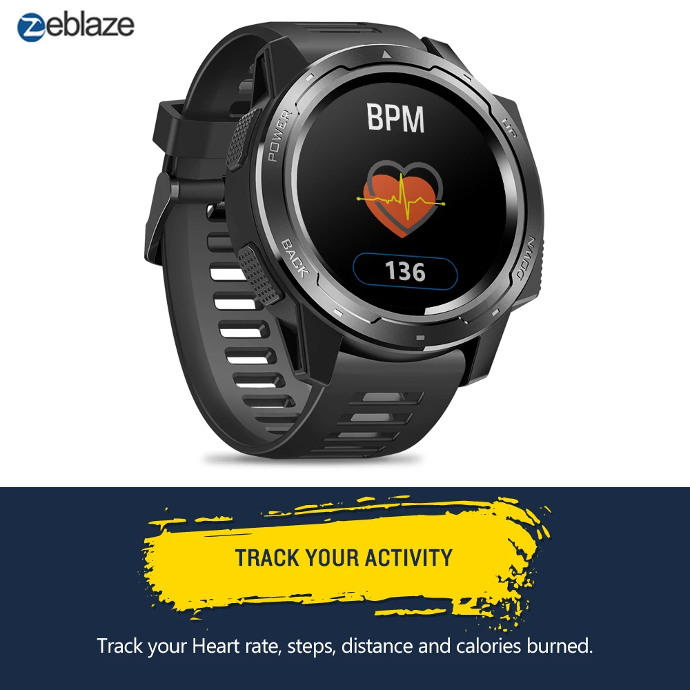 

Zeblaze VIBE 5 Smart Watch Waterproof Heart Rate Long Battery Life 1.3" IPS Screen Multi-sports Modes Fitness Tracker Smartwatch