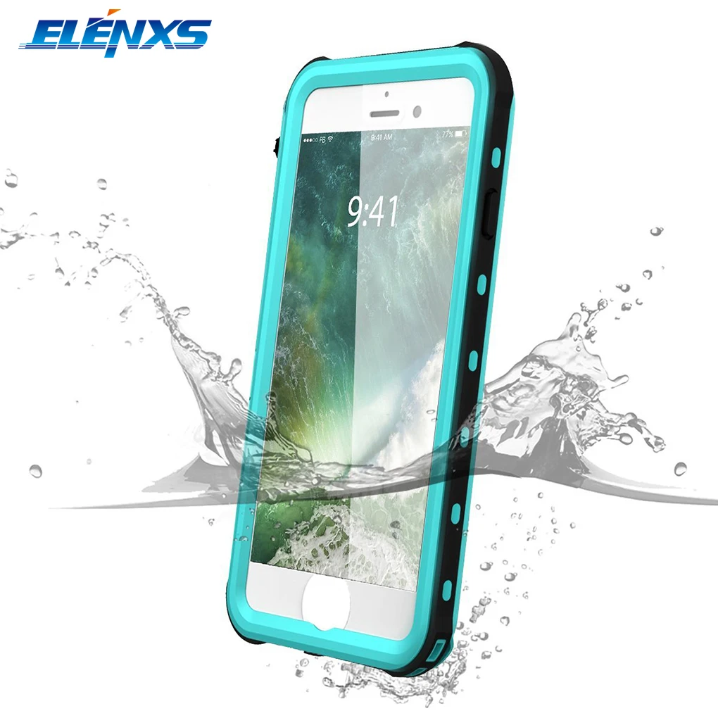 Goede ELENXS Waterdicht Stofdicht Snowproof Shockproof Heavy Duty Protective Cover Case voor iPhone 7 Plus