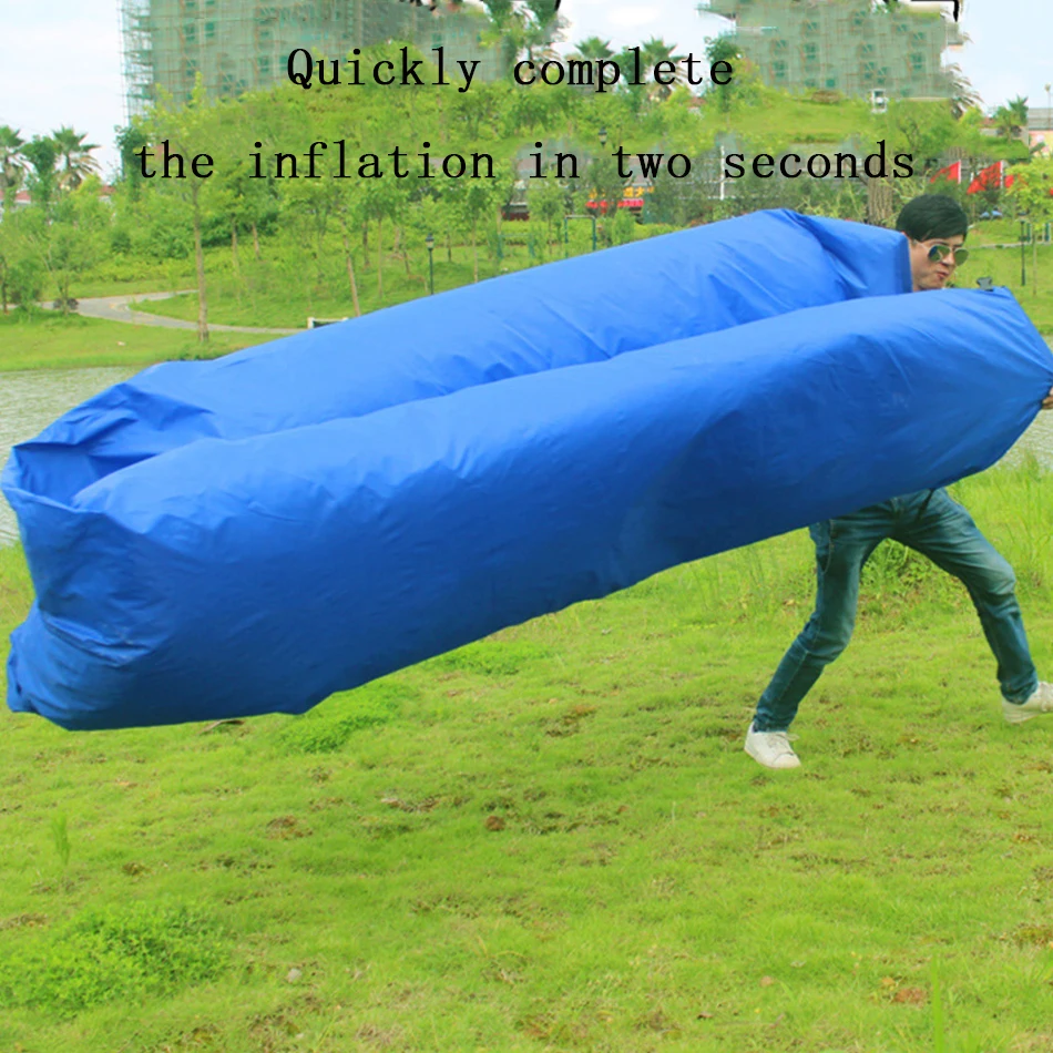 New Design Camping Mat Ultralight lazy sofa Inflatable air Sofa Beach Bed Lounge Lazy Bag Mattress Sleeping bed Lounger Air Sofa