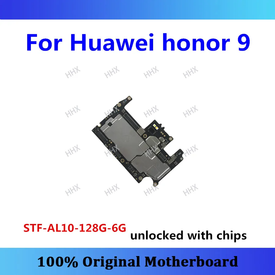 

Original for Huawei Honor 9 motherboard STF-AL10-128G-6G mainboard tested 6g+128g Android OS panel unlocked for honor 9 card/fee