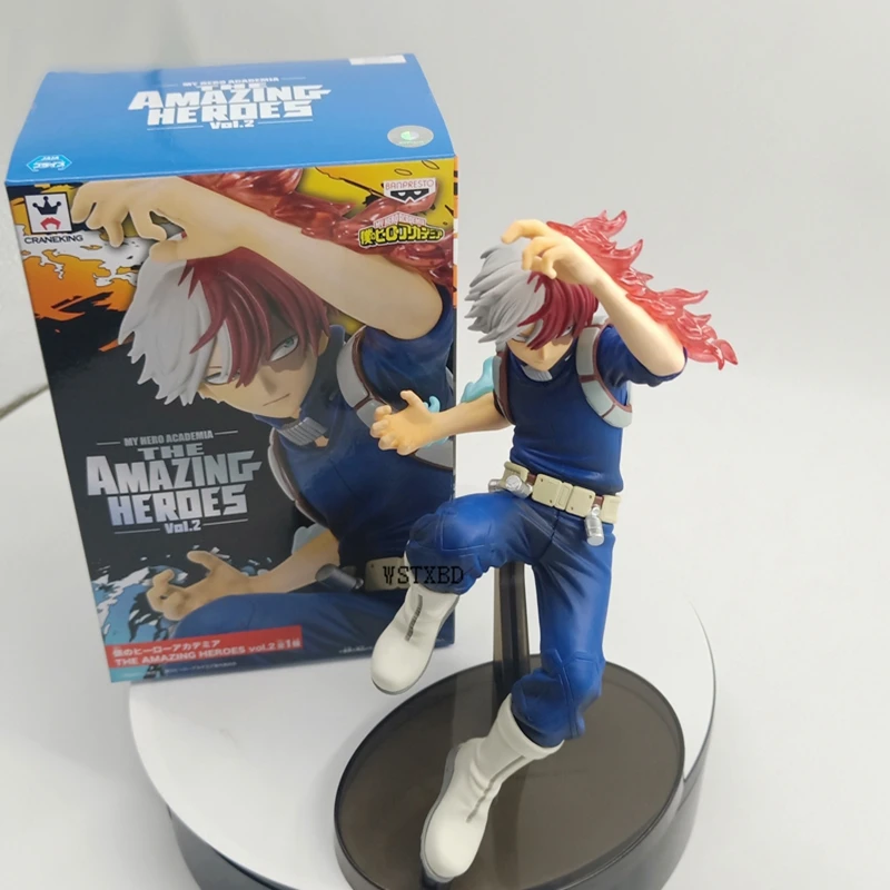 

WSTXBD BANPRESTO Original My Hero Academia The Amzing Heros Shoto Todoroki Vol.02 Figure Figurals Dolls Brinquedos