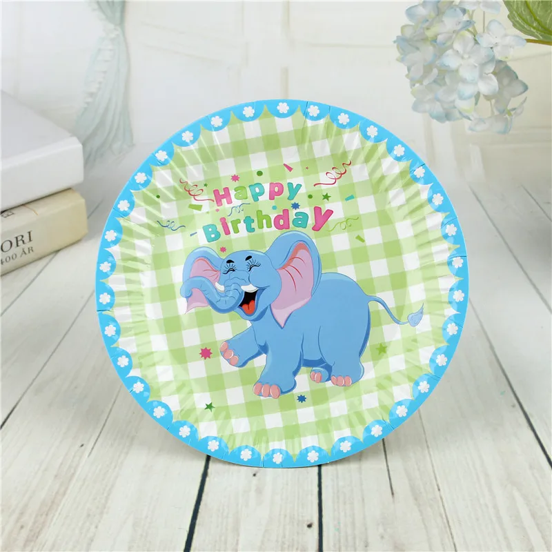 FANLUS 7inch colorful dots wave point disposable paper plates party tray Valentine Birthday Wedding Tableware cake barbecue (11)