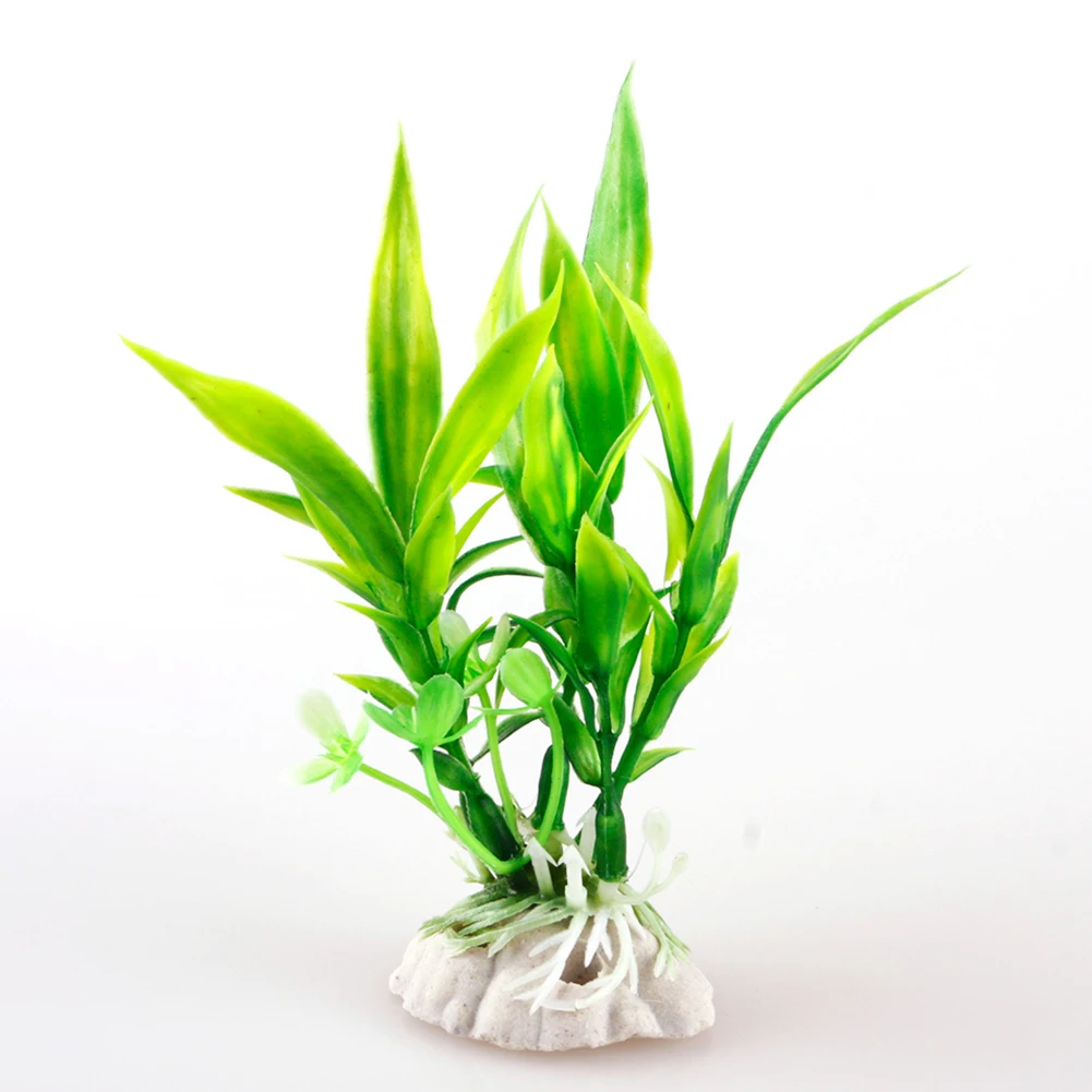 

New 11*3cm Lovely Natural Eco-friendly Plastic Imitated Aquatic Plant Fish Tank Decoration, Simulation Water Plant #22