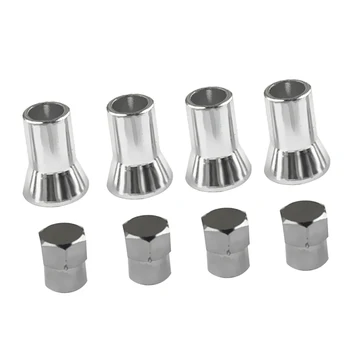 

4 Sets American Car Truck TPMS Tire Valve Stem Cap 13.5mm+Sleeve Covers 20mm valve a pneus stem pac Tapa de neumatico