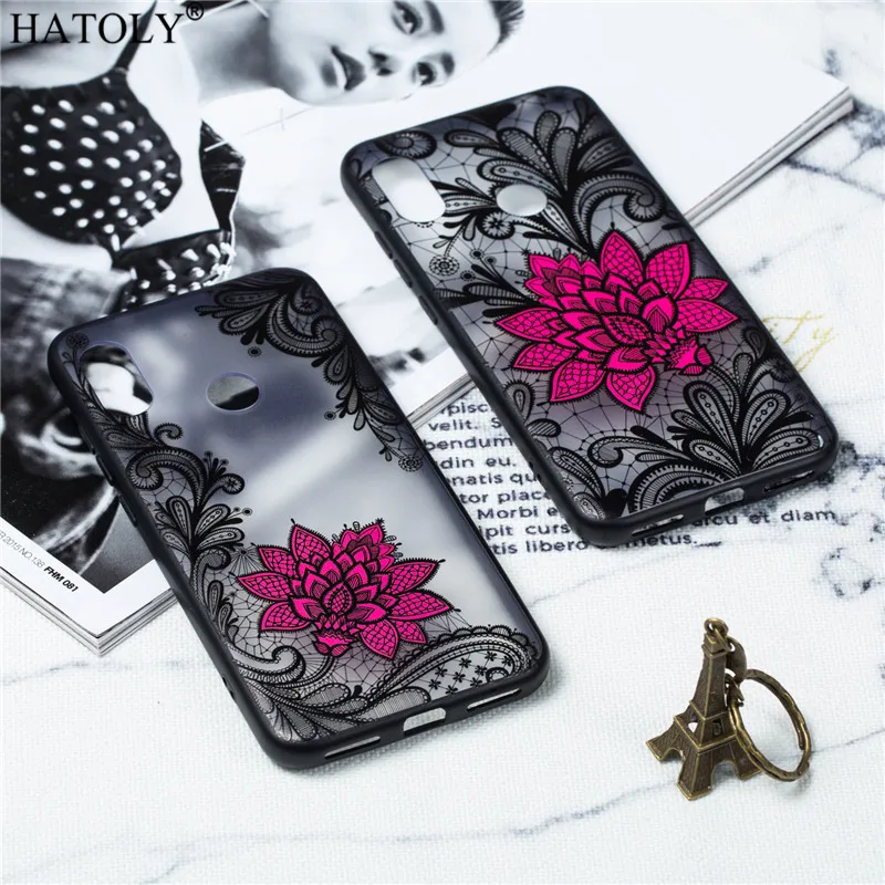

Cover Xiaomi Mi A2 Lite Phone Case Silicone Back Cover For Xiaomi Mi A2 Lite Case Lace Rose Flower Case Phone Cover Funda Bumper