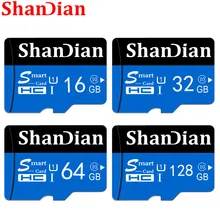 Карта памяти SHANDIAN best Micro SD 64 ГБ 32 ГБ 16 ГБ 8 ГБ 128 Гб класс 10 флеш-карта памяти TF микро SD ручка