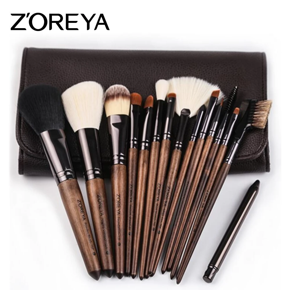 ZOREYA 15pcs Makeup Brush Set Professional Large Foundation Powder Blush Kabuki Cosmetic Make Up Brushes Tools Kits Maquiagem ZOREYA 15pcs Makeup Brush Set Professional Large Foundation Powder Blush Kabuki Cosmetic Make Up Brushes Tools Kits Maquiagem