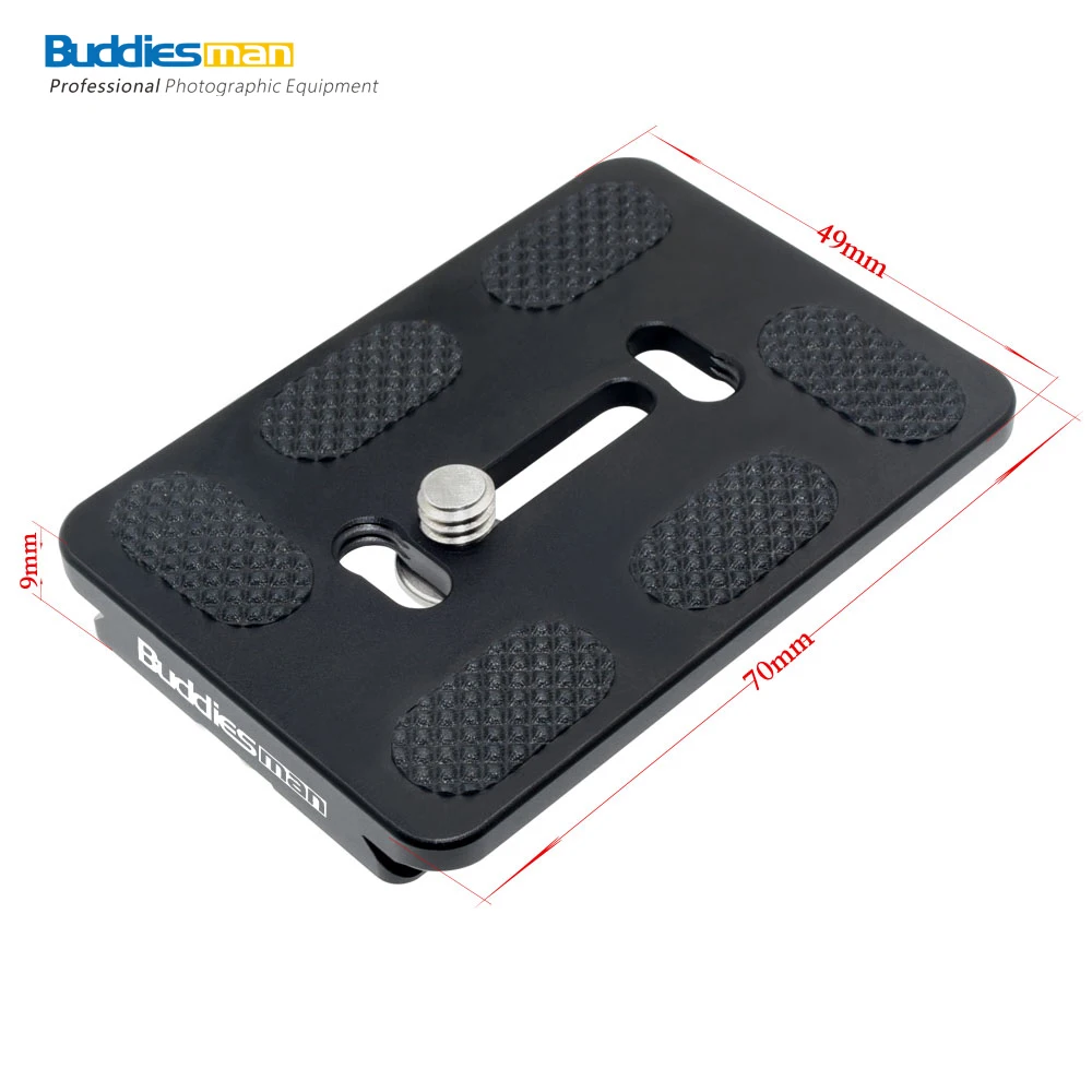 

Buddiesman Universal Arca-Swiss Type Aluminium Alloy Quick Release Plate for Photography 1/4 '' Screw (B-70B)