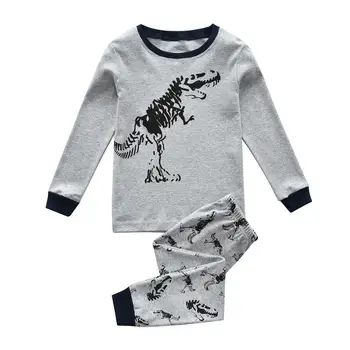 

Kids Cotton Toddler Sleepwear Toddler Boys Cute Dinosaur Pajamas Set 2-7T Halloween Pajamas Cotton Pjs Dino Pijama Dino Party