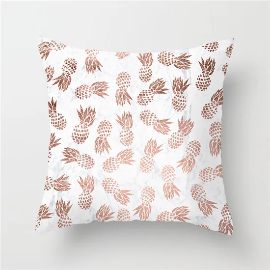 Fuwatacchi чехол для подушки в скандинавском стиле Розовые Геометрические Листья цветочный принт наволочка для подушки для домашнего дивана декоративные подушки для стульев - Цвет: PC04097