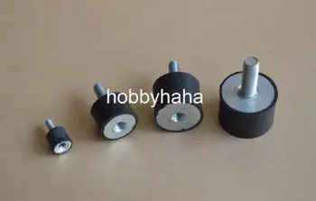 

5pcs M6*18 25x25mm Male Thread Rubber Type VD Anti Vibration Shock Pad