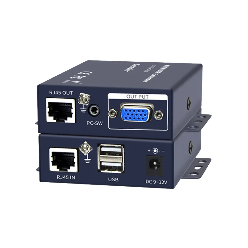1080P 200 м VGA KVM UTP удлинитель с usb портом для DVR USB над cat5 cat6|KVM-переключатели| |