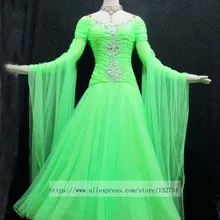 Костюмы для бальных танцев юбка для танцев Женские Современный костюм платье для сцены Костюмы для бальных танцев юбка для танцев, несовершеннолетних Танцы одежда, платье bd-007