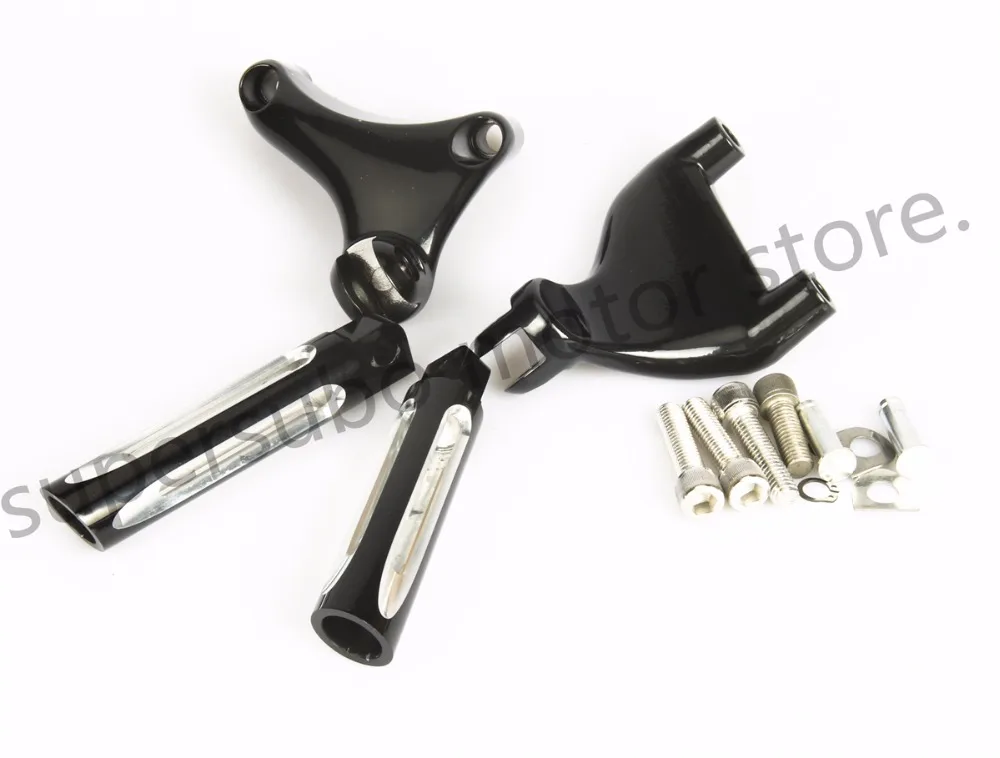 Мотоцикл Черный ЧПУ подножек мужской Кронштейн для Harley Sportster 883 1200 04-13