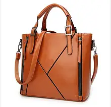 NEW Fashion Patchwork Designer Cattle Split Leather Bags Women Handbag Brand High Quality Ladies Shoulder Bags Women Bags