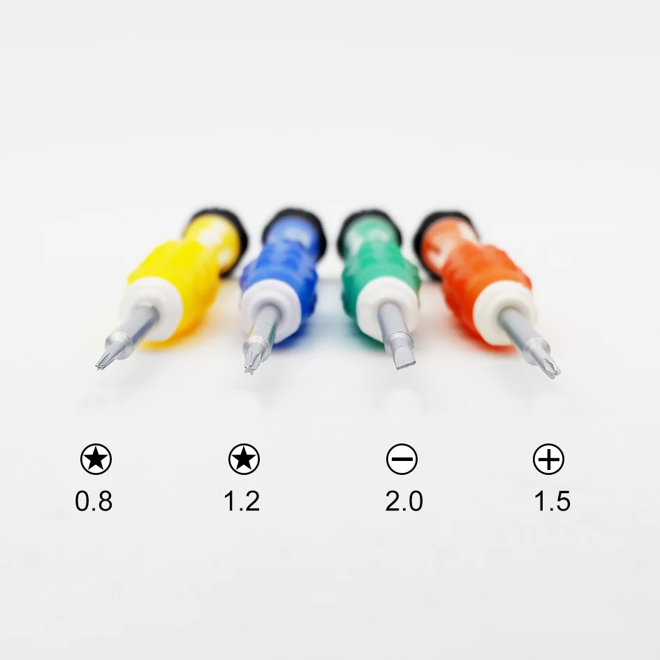 Горячая Распродажа 125 мм Цвет бар PVC отвертка PH00 0.6Y 0,8 Pentalobe 1,2 с пентаграммой для iPhone 7 molibe телефона отвертки iPad