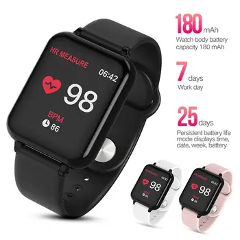 

B57C Smart Watch Clock Alarm Fitness Heart Rate Blood Pressure Monitor