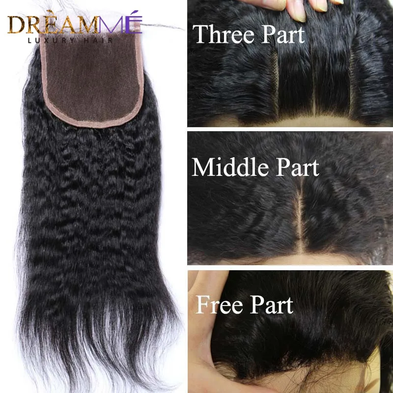 kinky straight human hair lace closure (6)