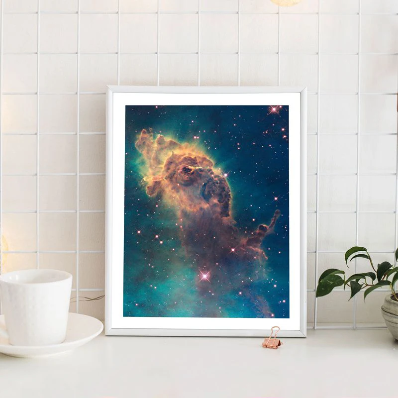 Wall Art Glass Print Canvas Picture Nebula Space Hubble Photo p92976 ANY SIZE 