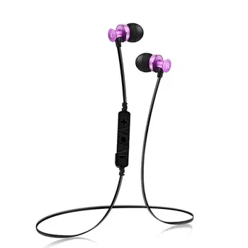 

Bluetooth Universal Wireless Headset Metal Music Stereo Neckband Earpiece Casque Earphones for Mobile Phone LRE-S4