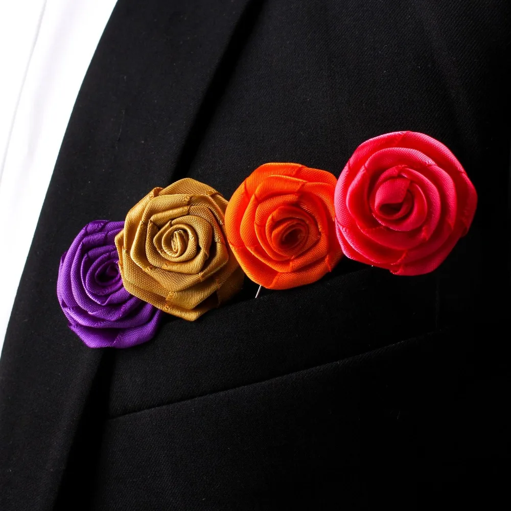 Men's Brooches Floral Lapel Pin for Men Suit Brooch Colorful Lapel Pins