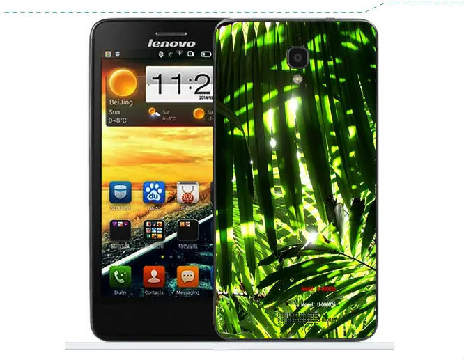 Lenovo A390 A390T Case Clear Color Soft TPU Gel Cover + Screen Guard |