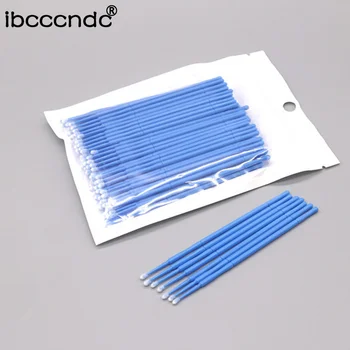 

Colorful Disposable Makeup Brushes 100PCS/Pack Swab Microbrushes Eyelash Extension Micro Individual Applicators Mascara Brush