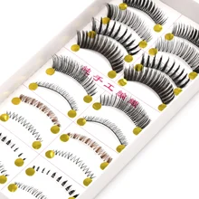 YOKPN 10 пар различных стилей накладные ресницы цвет преувеличенные накладные ресницы нижние ресницы танцевальное шоу Макияж Поддельные ресницы