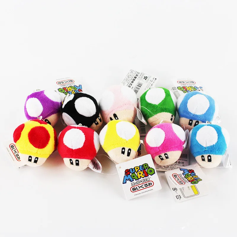 10 styles Super Mario Bros Luigi Yoshi Toad Mushroom plush Anime Super Mario Mushroom Keychain Action Figures Toy for kids gifts 10 styles Super Mario Bros Luigi Yoshi Toad Mushroom plush Anime Super Mario Mushroom Keychain Action Figures Toy for kids gifts