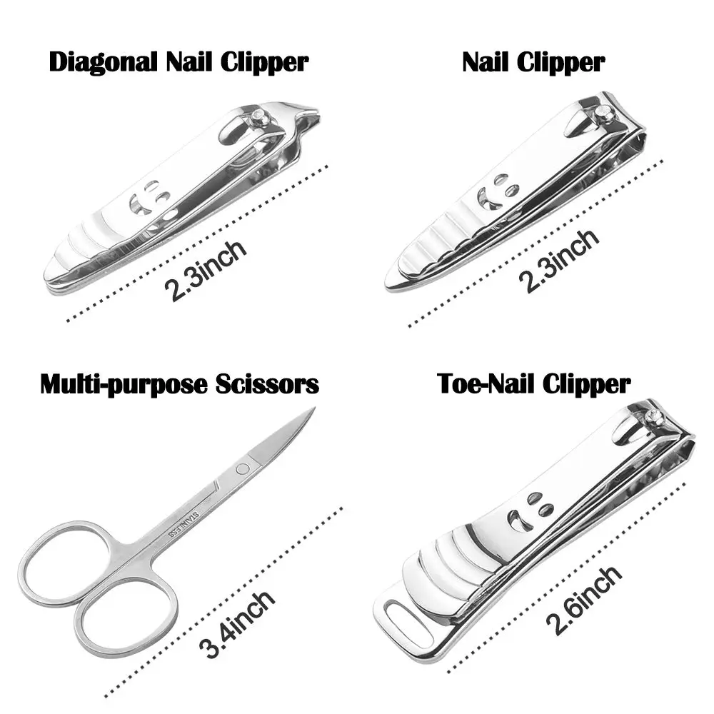 Набор для стрижки ногтей, чехол 10 шт. с держателем, коробка для ухода за ногтями, набор для педикюра, ножниц, пинцет, набор маникюрных инструментов
